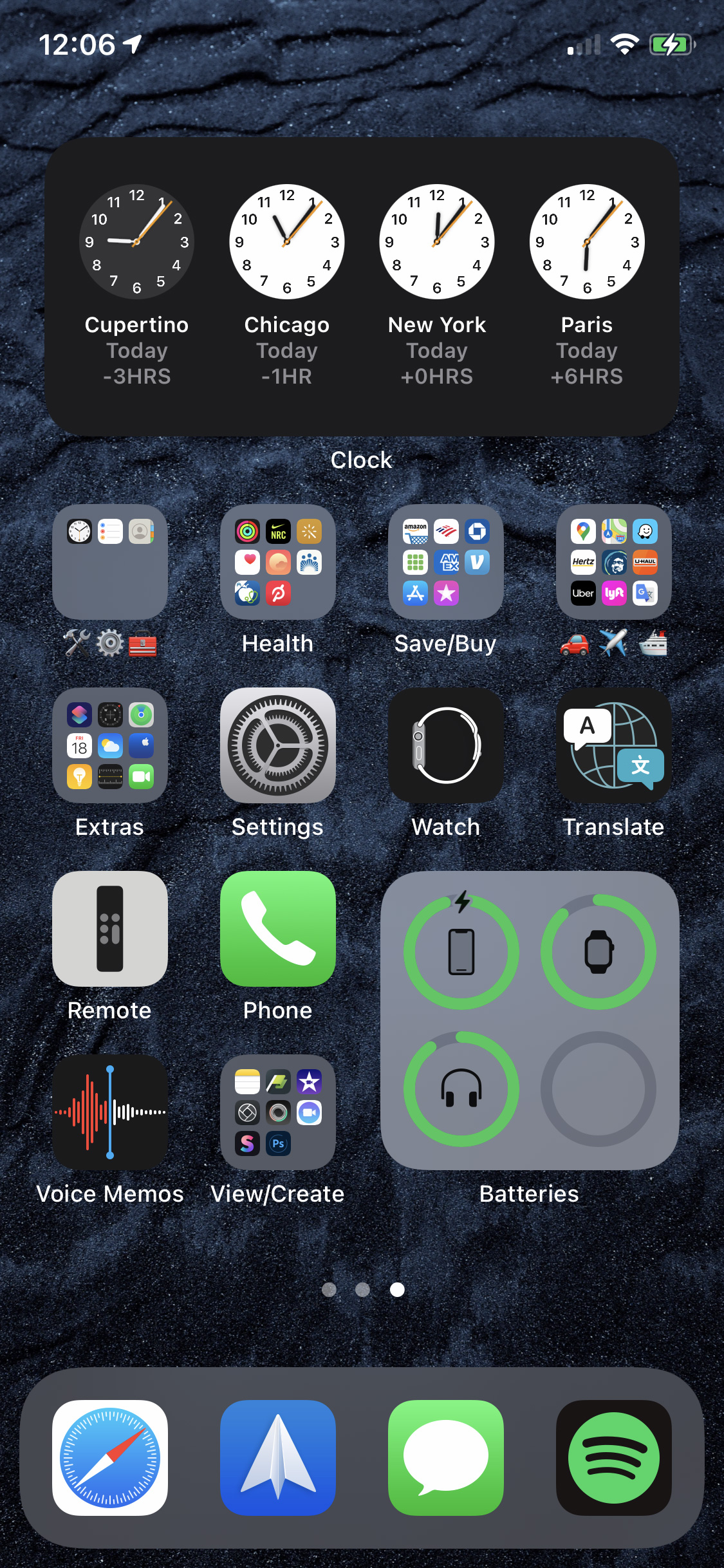 Home Screen 3 - System Utilities and Miscellaneous Apps