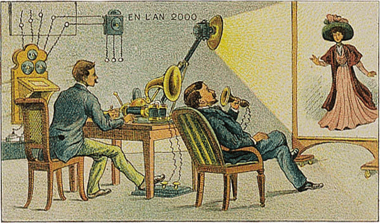 Video telephony as imagined in 1910