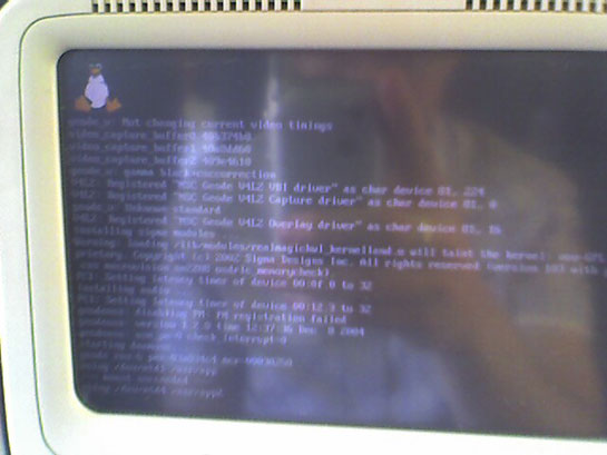 Linux bootup screen