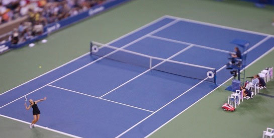 Tennis Match, Photo by Vincent Laforet